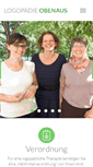 Mobile Screenshot of logopaedie-obenaus.de